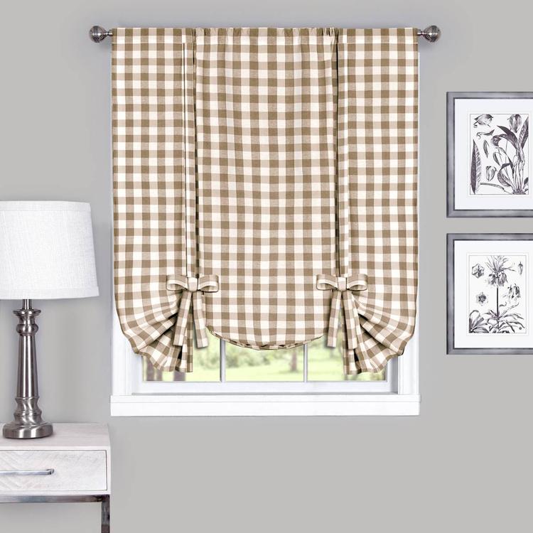 Achim Buffalo Check Tie Up Shade