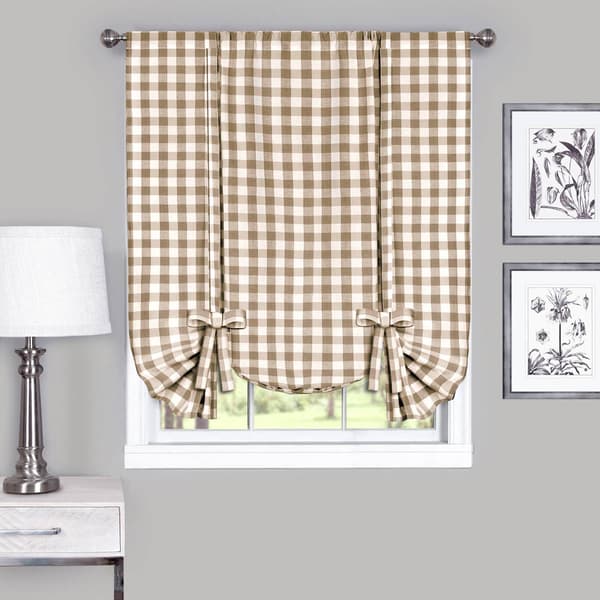 Achim Buffalo Check Tie Up Shade