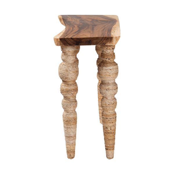 bali & pari Nasnan Teak Wood Console Table