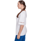 Petite Ruby Rd. Americana Chic Solid Diamond Trim Tee - image 4