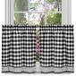 Achim Buffalo Check Window Rod Pocket Tier Pair Curtains - image 2