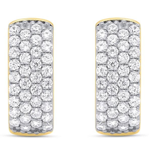 Nova Star&#174; 1ctw. Lab Grown Diamond Hoop Earrings