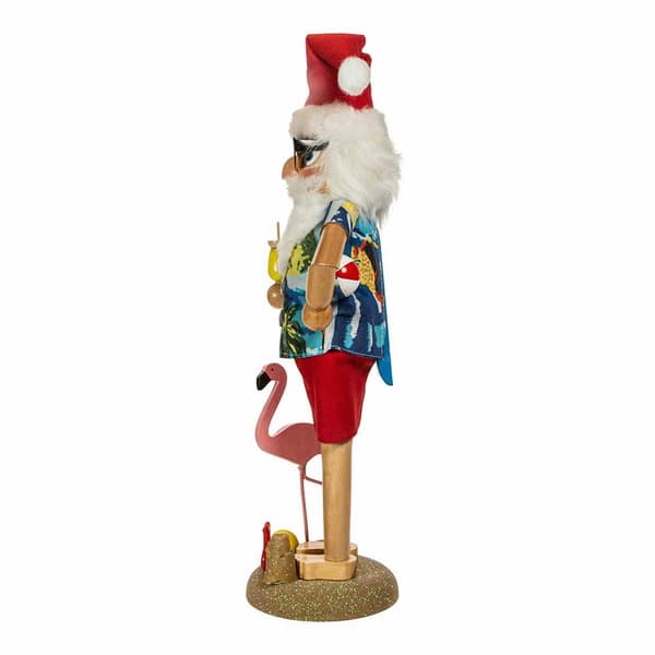 Kurt Adler 15.5in. Wooden Beach Santa Nutcracker