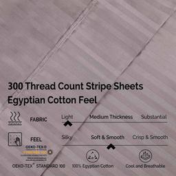Superior Egyptian Cotton 300TC Striped Sheet Set