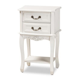 Baxton Studio Gabrielle French Country 2 Drawer Nightstand