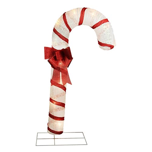 Northlight Pre-Lit Glitter Candy Cane Christmas Outdoor Decor