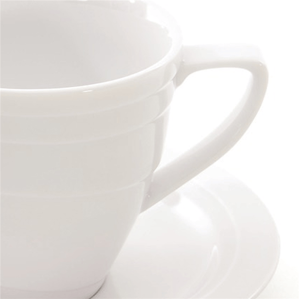 BergHOFF Essentials 8.6oz. Porcelain Teacup & Saucer Set