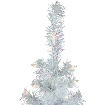 Northlight 3' Pre-Lit Rockport White Pine Artificial Christmas Tree Clear Lights