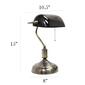 Simple Designs Executive Banker''s Desk Lamp w/Glass Shade - image 3