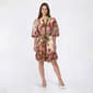 Womens Sandra Darren Floral Chiffon Ruffle Hem Shirtdress - image 1