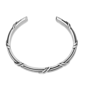 Mens Lynx Matte Finish Stainless Steel Cuff Bangle Bracelet - image 5