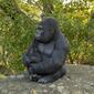 Hi-Line Gift Gorilla Sitting with Baby Garden Statue - image 5