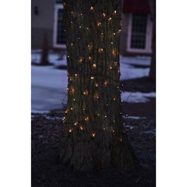 Northlight Seasonal Orange Tree Trunk Wrap Net Lights