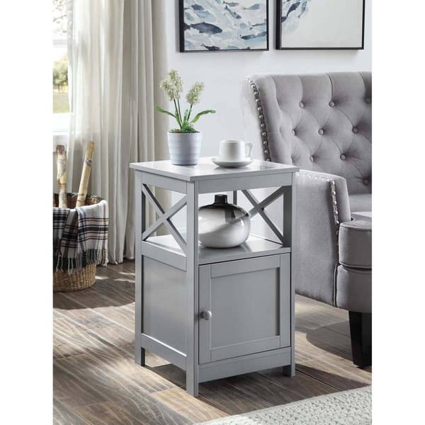 Convenience Concepts Oxford End Table w/ Storage Cabinet