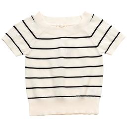 Girls (7-16) Jessica Simpson Short Sleeve Stripe Knit Top