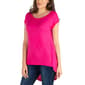 Womens 24/7 Comfort Apparel Round Neck Hi Low Tunic - image 5