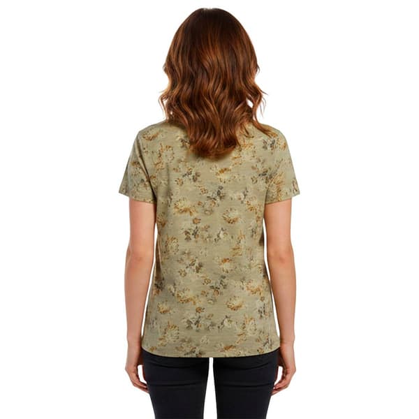 Petite Architect® Short Sleeve Floral Slub Tee