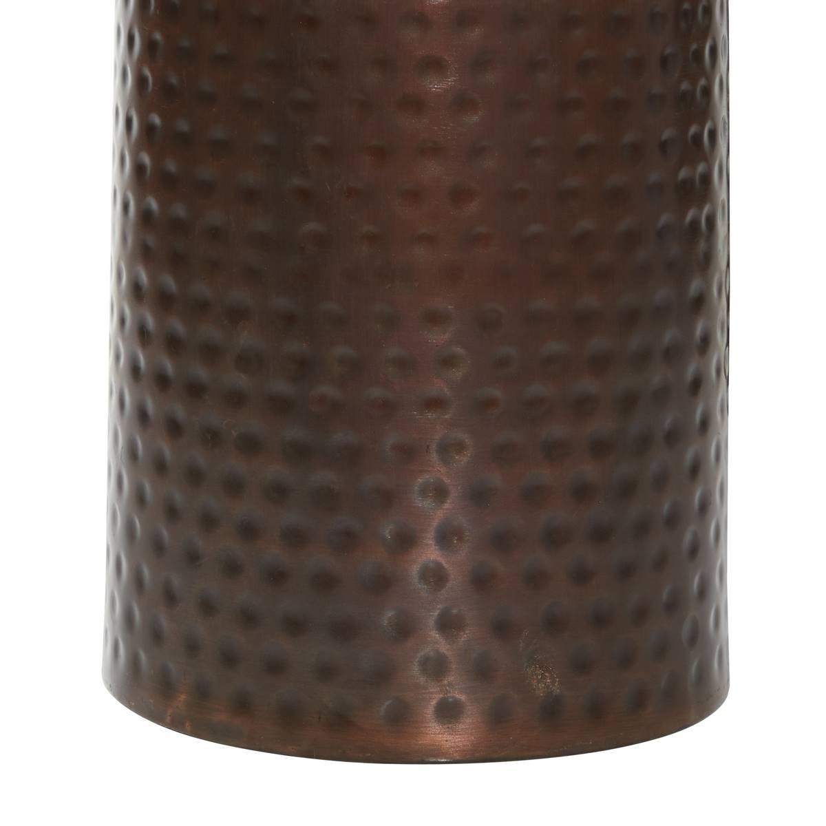 9th & Pike® Brown Metal Industrial Pedestal Table - Set of 4