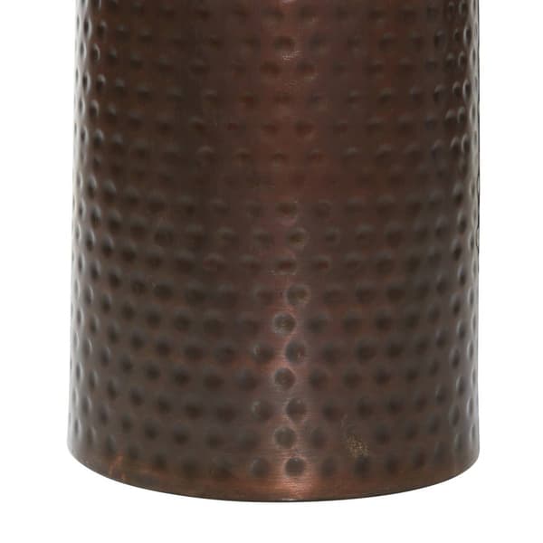 9th & Pike® Brown Metal Industrial Pedestal Table - Set of 4