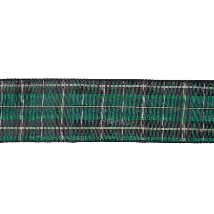 Northlight Seasonal 50in. Plaid 16 Loop Christmas Bow Decoration