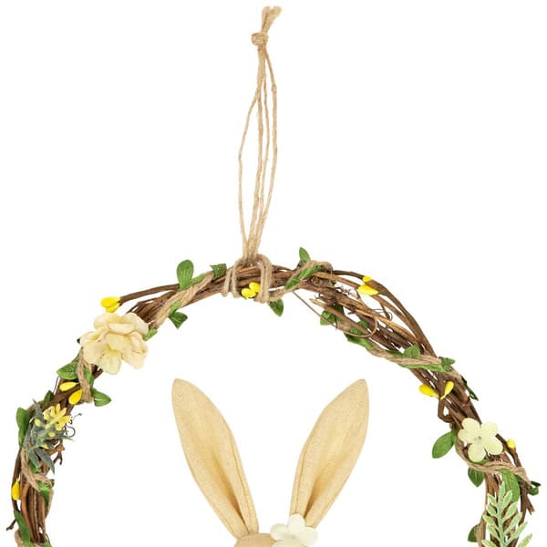 Northlight Seasonal Bunny with Flowers Artificial Easter Wreath