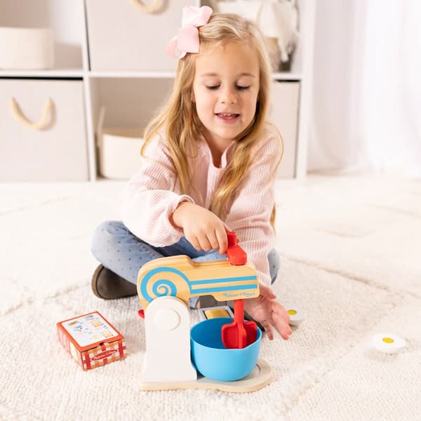 Melissa & Doug Wooden Make-a-Cake Mixer Set