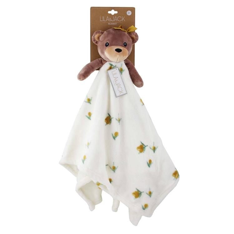 Lila & Jack Bear with Floral Lovey
