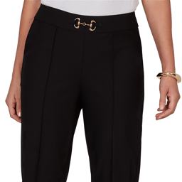 Womens Emaline La Vita Costiera Solid Pull On Straight Leg Pants