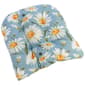 Jordan Manufacturing Daisies Wicker Chair Cushion - Blue/Green - image 1