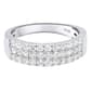 Nova Star® Sterling Silver 1ctw. Lab Grown Diamond Band Ring - image 2