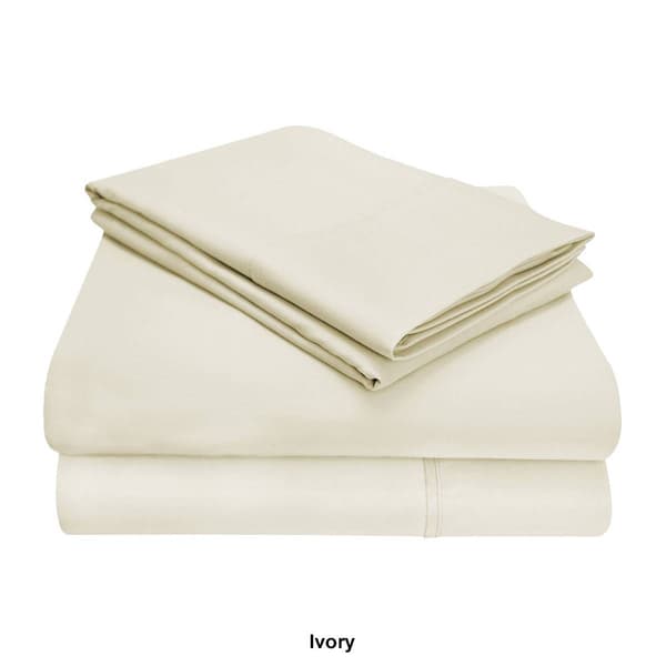 Superior 4pc. 1200 Thread Count Solid Deep Pocket Bed Sheet Set