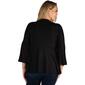 Plus Size 24/7 Comfort Apparel Bell Sleeve Flared Open Cardigan - image 2