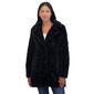 Womens Sebby Crushed Faux Fur Coat w/Notch Collar - image 1