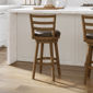 HH2 Home Ronan Slat Ladder Back Adjustable Height Swivel Stool - image 7
