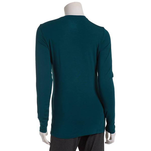 Womens Cuddl Duds Softwear Long Sleeve Stretch Crew Neck Tee