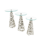 9th & Pike® Contemporary Silver Aluminum Metal Accent Table Set - image 3