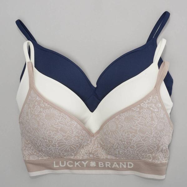 Womens Lucky 3pk. Bandana Seamless Logo Wire Free Bra LVD27153BV3 - image 