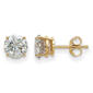 True Light&#40;tm&#41; 6.0mm Round Moissanite Basket Post Earrings - image 1