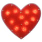 Northlight Seasonal Shimmering Red Heart Window Silhouette - image 1