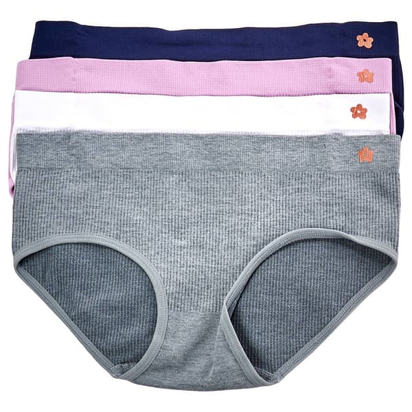 Girls Limited Too™ 4pk. Foil Logo Seamless Hipsters