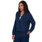 Petite Alfred Dunner Good To Go Snap Button Bomber Jacket - image 3