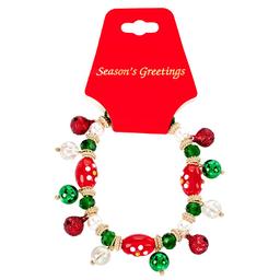 Holiday Charm Multi Color Beaded Bracelet