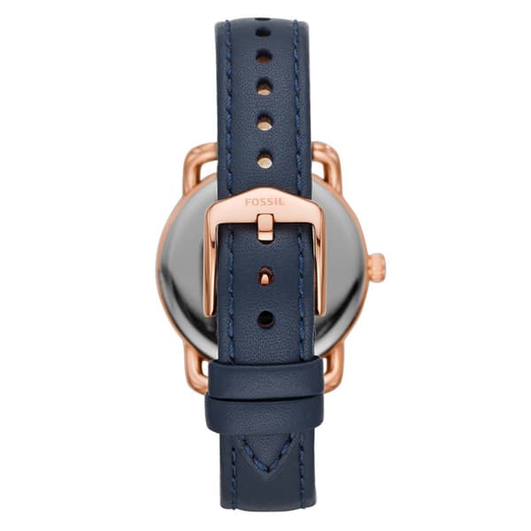 Womens Fossil Rose Gold Copeland Sunray Dial Watch - ES4824