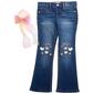 Girls&#40;4-6x&#41; Squeeze Embroidered & Sequin Teddy Bear Flare Jeans - image 1