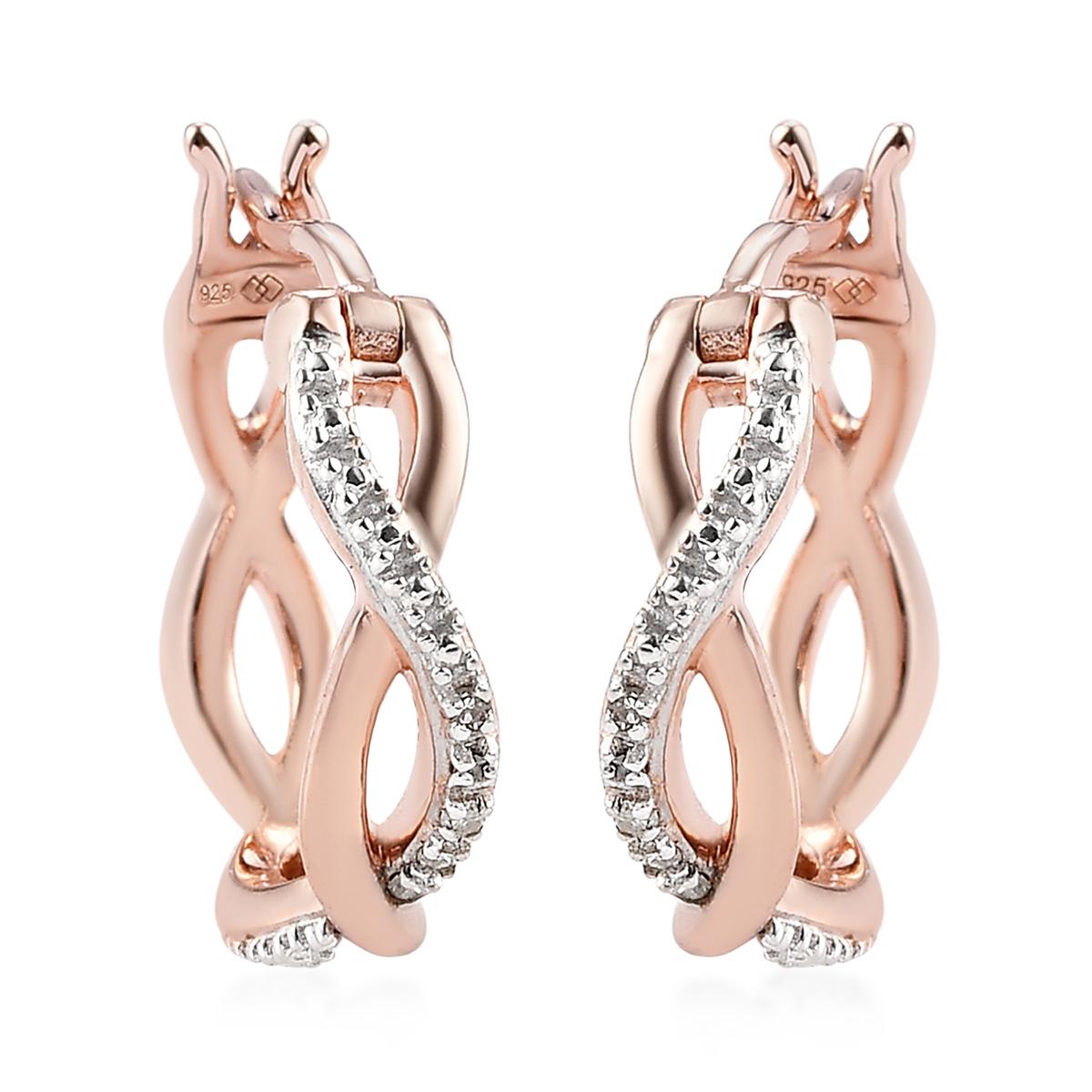 Diamond Classics™ Rose Gold Diamond Hoop Earrings