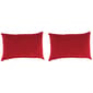 Jordan Manufacturing Veranda Red Lumbar Toss Pillows - Set Of 2 - image 1