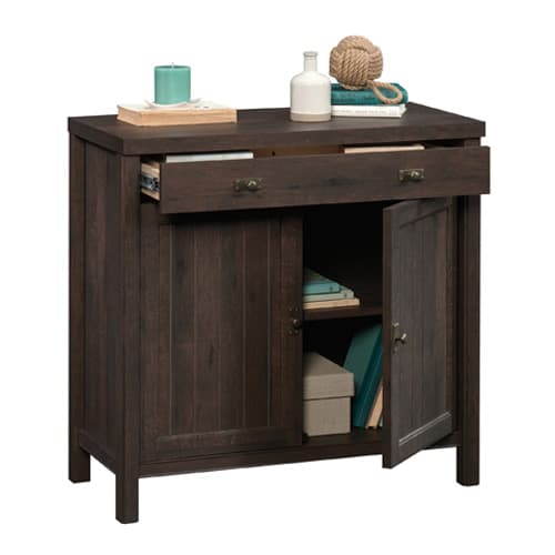 Sauder Costa Collection Library Base - Coffee Oak