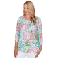 Womens Alfred Dunner Classics Stained Glass Floral Blouse - image 3
