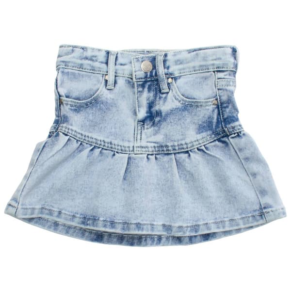 Girls (4-6x) YMI(R) Denim Peplum Skirt - image 