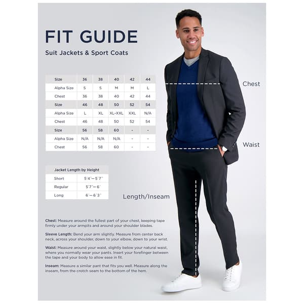 Mens Haggar® Blue Shark Jacket